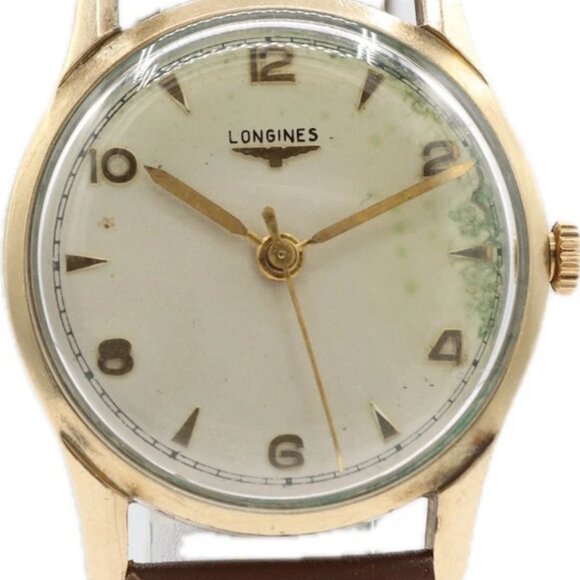 Vintage 32mm Longines Men's Mechanical Wristwatch 23ZS Swiss 10k Gold Filled - Picture 4 of 5